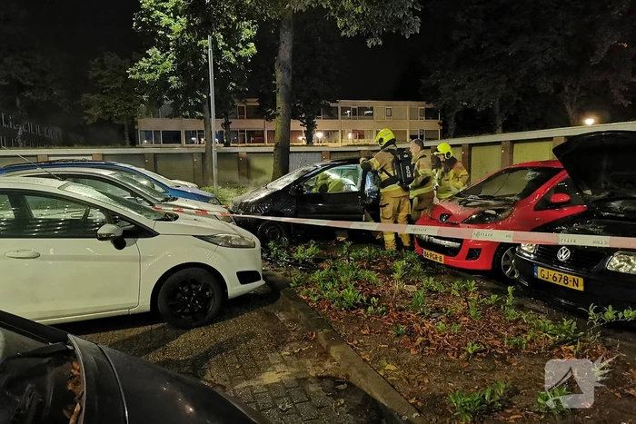 Meerdere voertuigen in brand