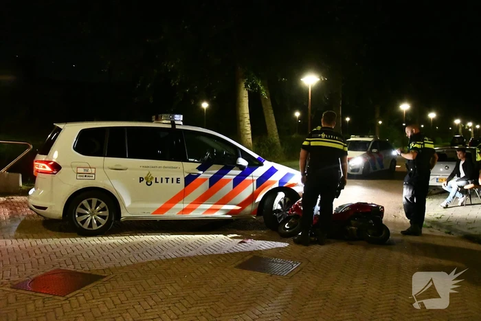 Scooter crasht bij achtervolging