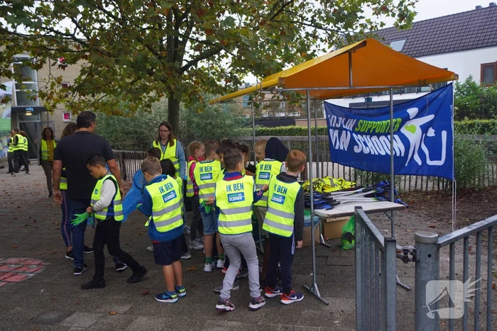 Basisschoolleerlingen speuren naar straatafval