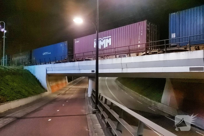 Goederentrein gestremd door aanrijding object
