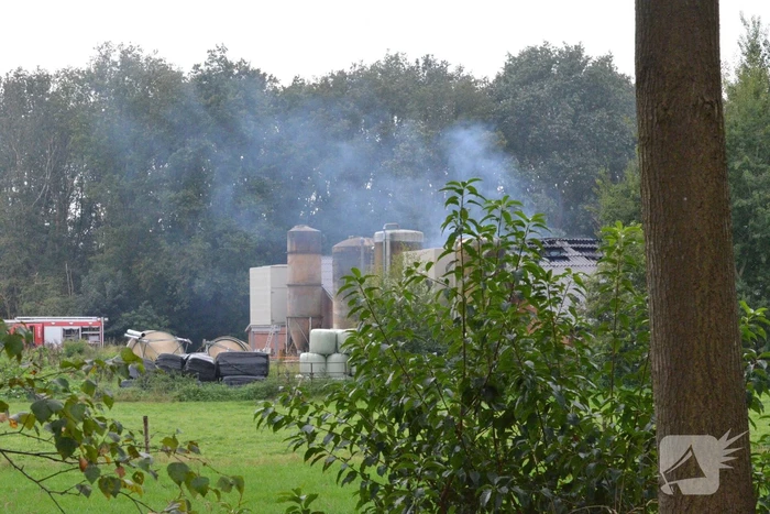 Uitslaande brand in stal met 300 varkens