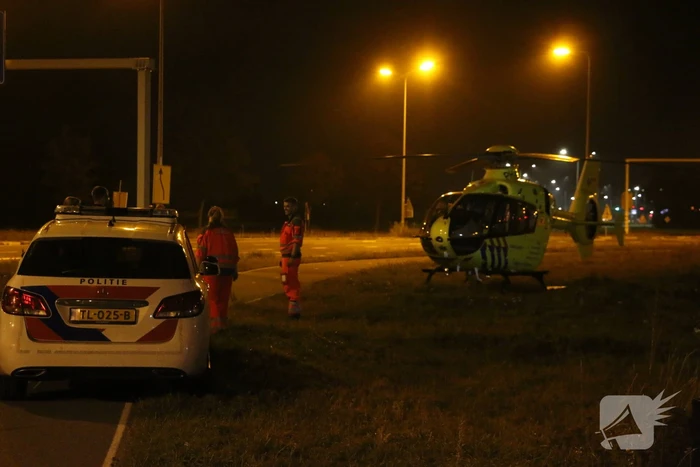 Traumahelikopter landt voor melding in woning