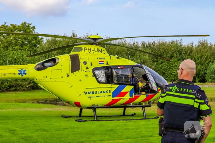 Traumahelikopter landt voor incident