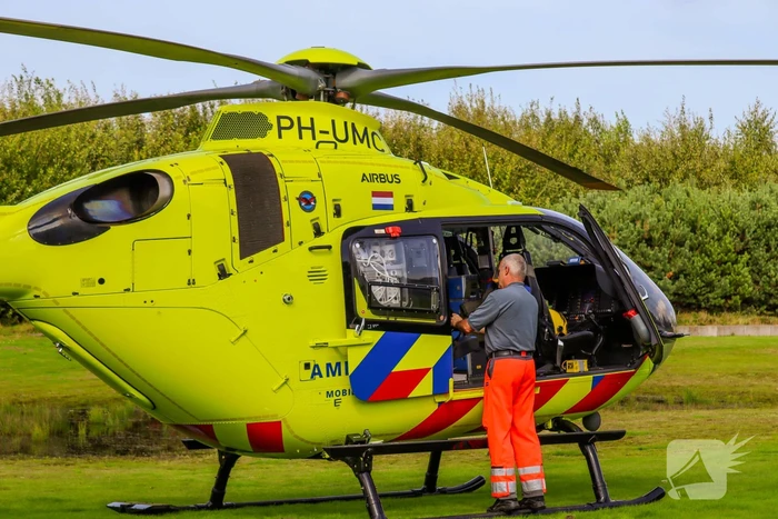 Traumahelikopter landt voor incident