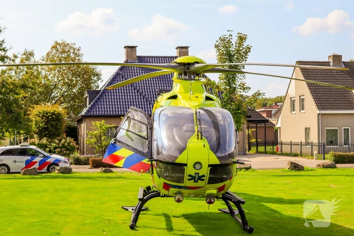 Traumahelikopter landt voor incident