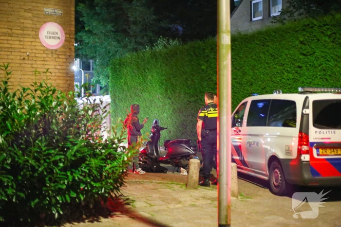 Scooterrijder gaat onderuit tijdens achtervolging