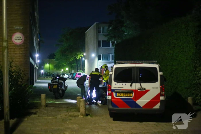 Scooterrijder gaat onderuit tijdens achtervolging