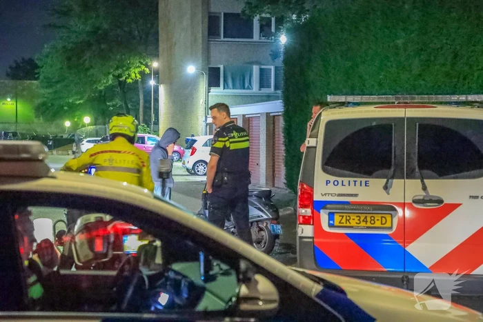 Scooterrijder gaat onderuit tijdens achtervolging