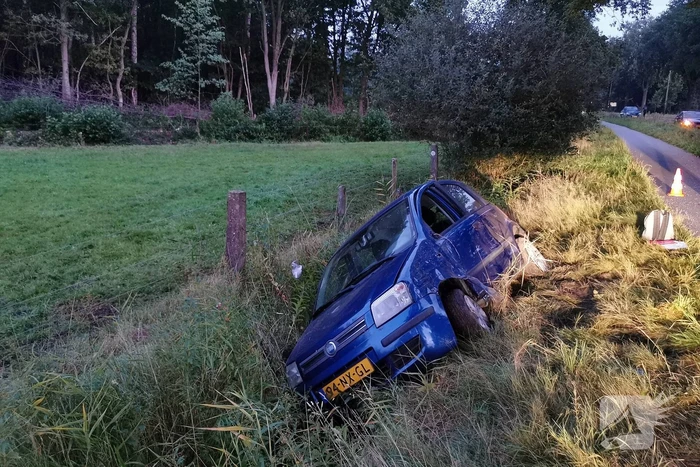 Auto aangetroffen in sloot