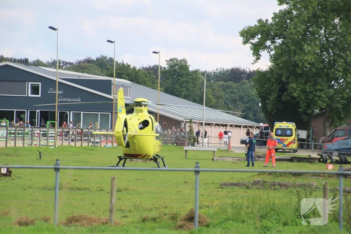 Traumahelikopter landt voor incident