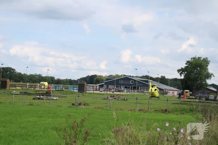 Traumahelikopter landt voor incident