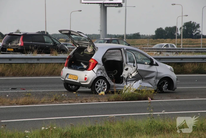 Veel schade bij ongeval met meerdere voertuigen