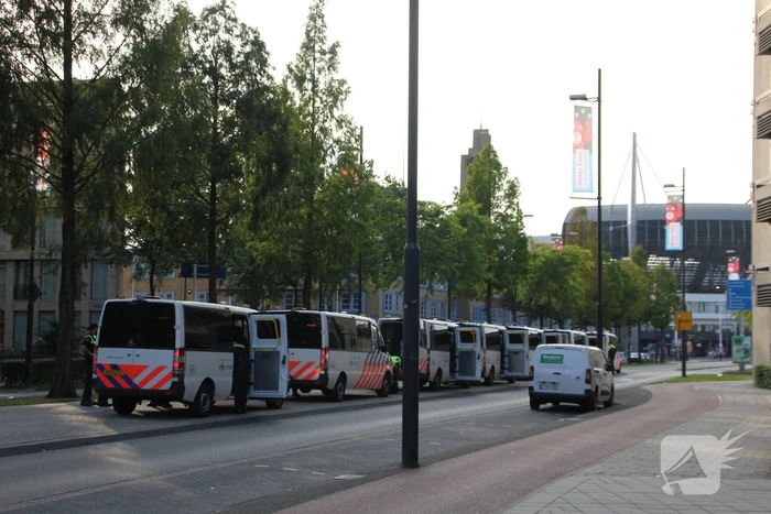 Veel politie op de been door voetbalwedstrijd