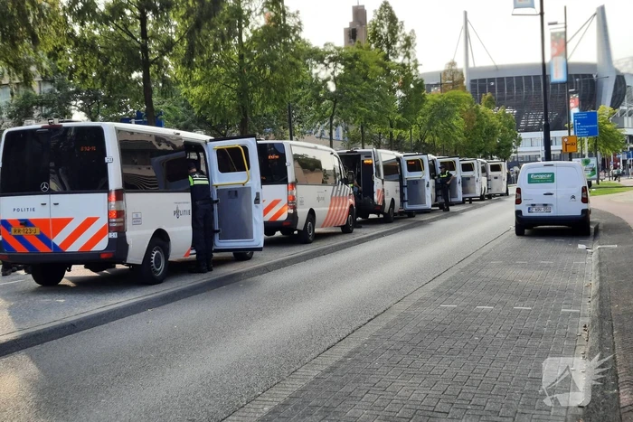 Veel politie op de been door voetbalwedstrijd