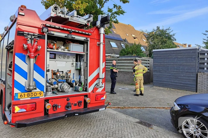 Brandlucht door uitroken wespennest
