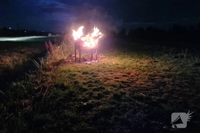 Insectenhotel vat vlam