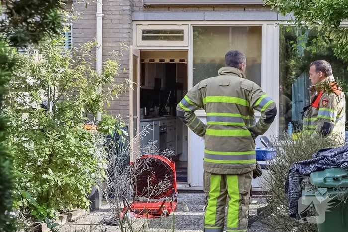Brand in keuken van woning