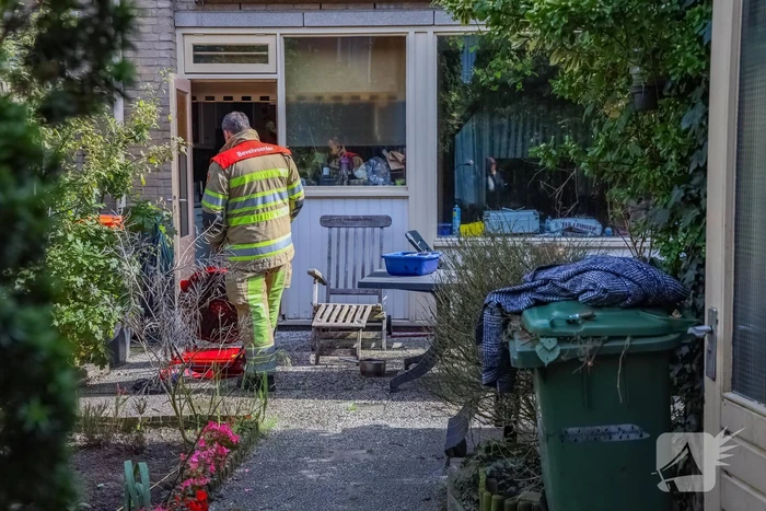 Brand in keuken van woning