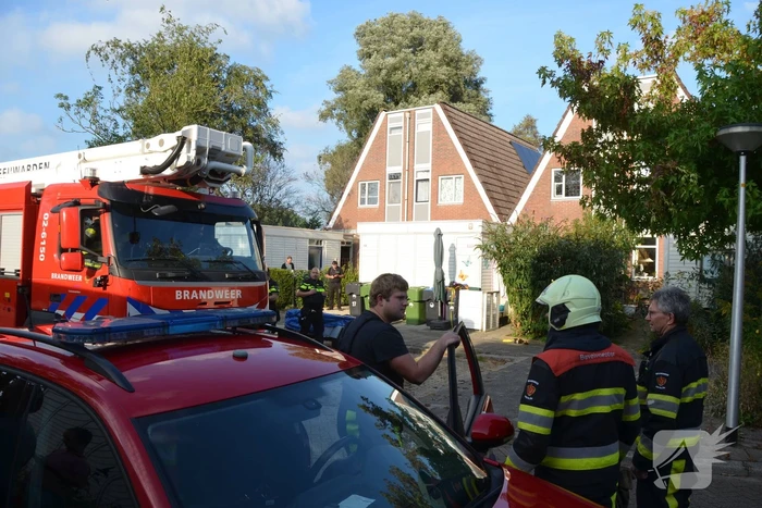 Brand in keuken van woning