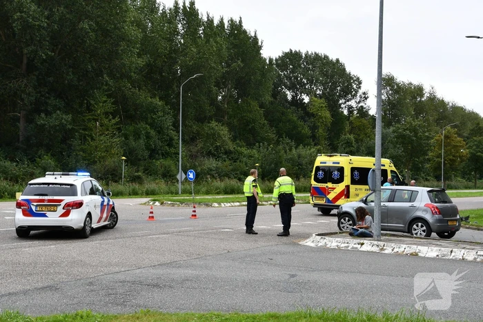 Bestelbus hondenuitlaatservice in botsing met auto