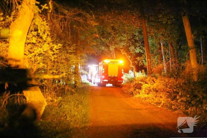 Hulpdiensten onderzoeken vreemde lucht in bosgebied