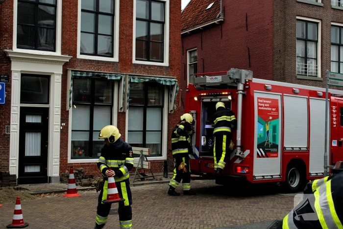 Gasleiding geraakt bij graafwerkzaamheden