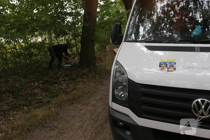 Afval gedumpt langs de weg