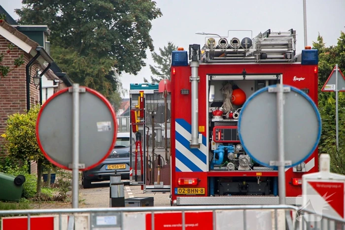 Gasleiding geraakt bij graafwerkzaamheden