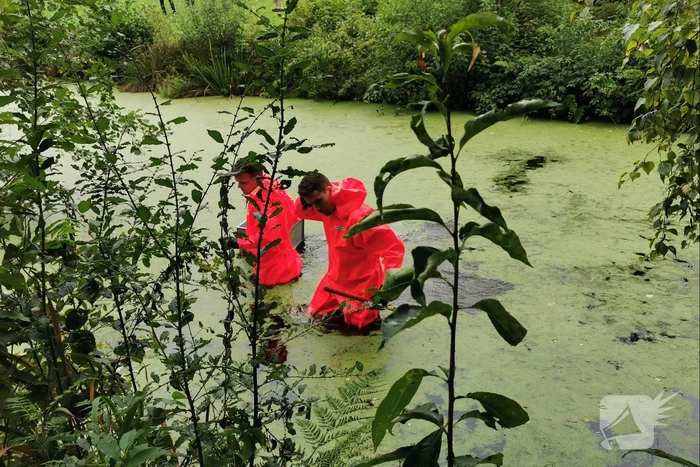 Brandweer haalt gestolen tas uit water