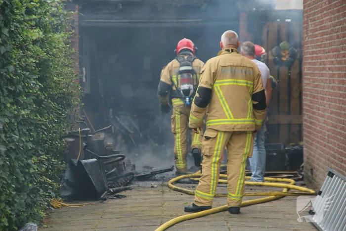 Garagebox uitgebrand tijdens klussen