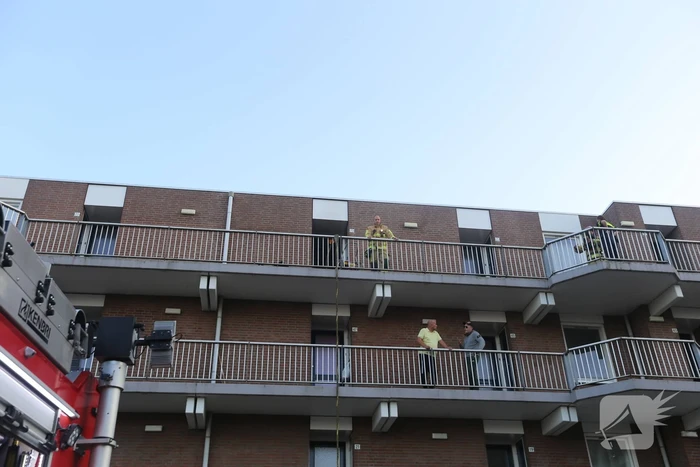 Brand in flatwoning op derde verdieping