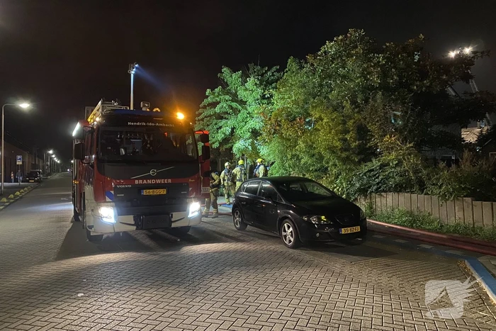 Grote brand in meerdere achtertuinen