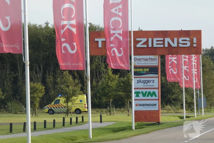 Traumahelikopter landt bij TT Circuit