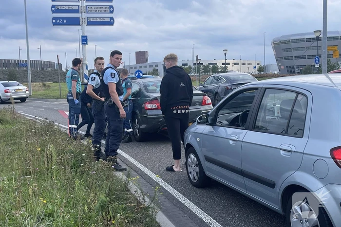 Veel schade bij kop-staart botsing