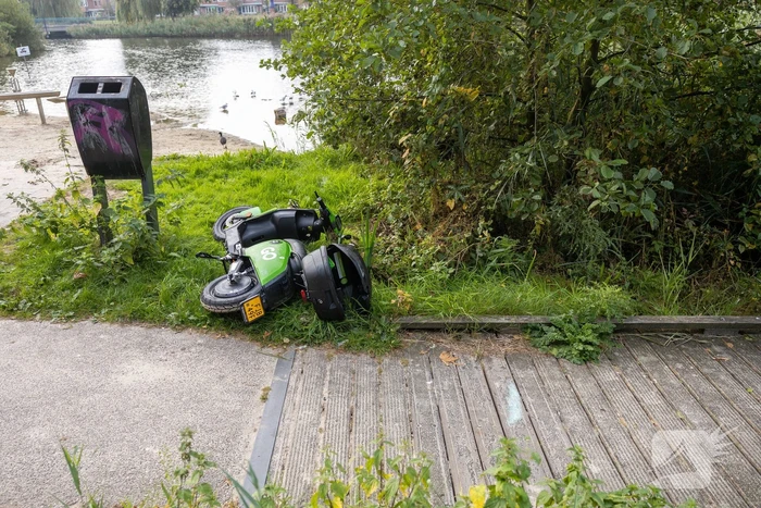 GO Sharing 45 km deelscooter vernield aangetroffen