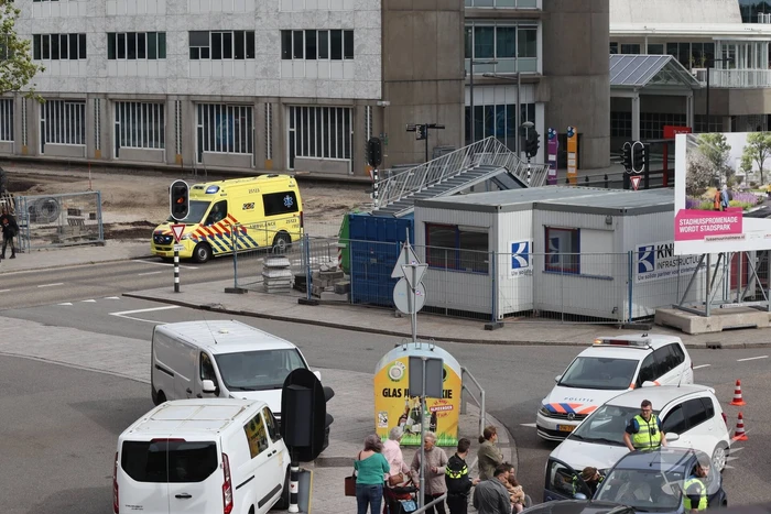 Verkeersopstopping na ongeval