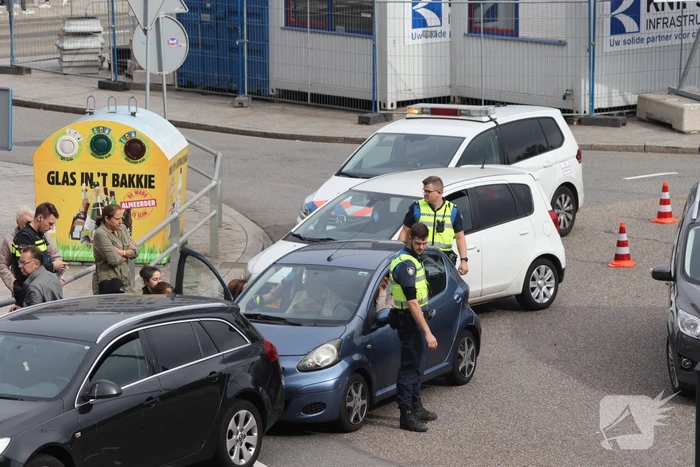 Verkeersopstopping na ongeval