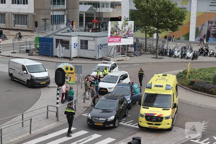 Verkeersopstopping na ongeval