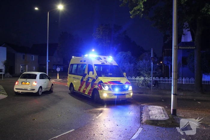 Persoon gewond na harde val met fiets