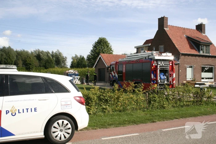 Brand bij woning snel onder controle