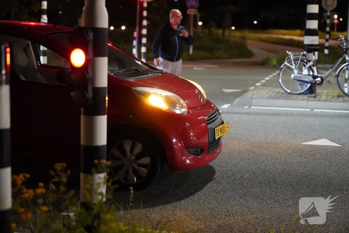 Fietser gewond bij botsing met auto