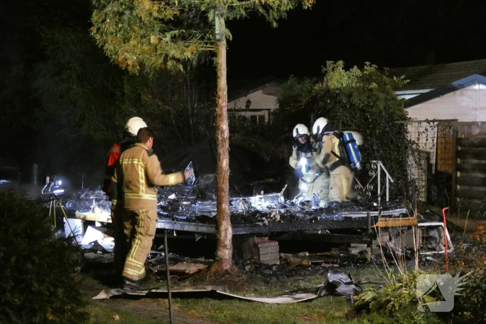 Uitslaande brand in stacaravan op vakantiepark Sonnevanck