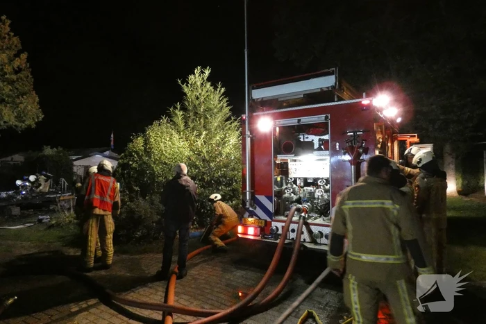 Uitslaande brand in stacaravan op vakantiepark Sonnevanck