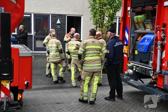 Wasdroger belandt op straat na brand