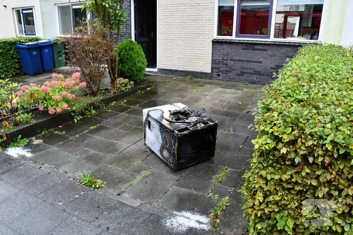 Wasdroger belandt op straat na brand