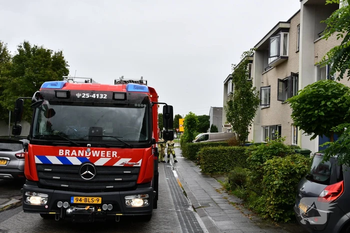 Wasdroger belandt op straat na brand