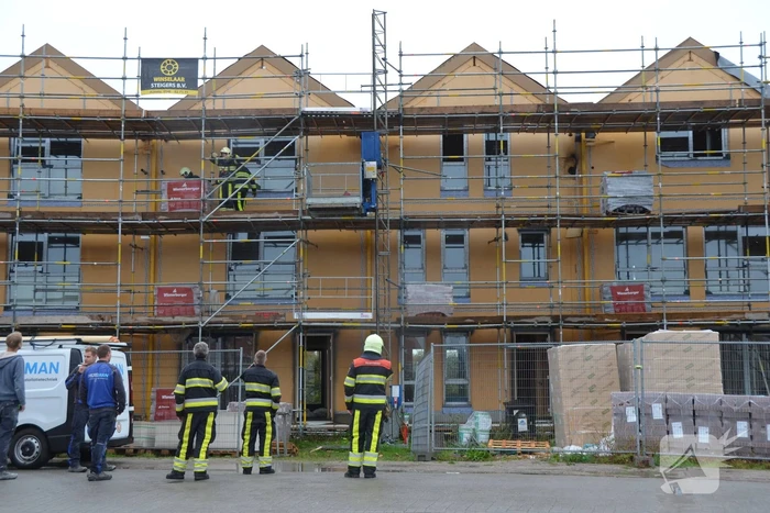Brand in nieuwbouwwoning op bouwplaats