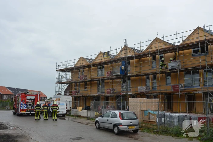 Brand in nieuwbouwwoning op bouwplaats