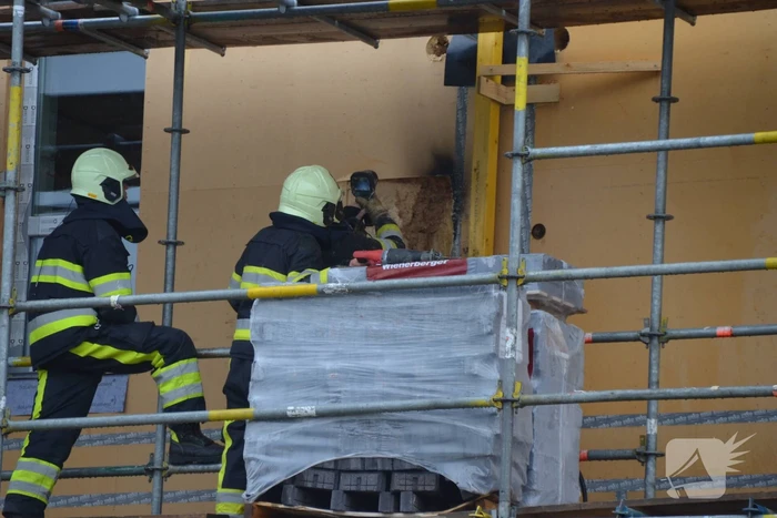 Brand in nieuwbouwwoning op bouwplaats