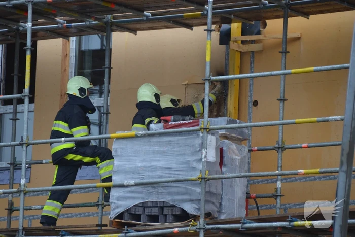 Brand in nieuwbouwwoning op bouwplaats